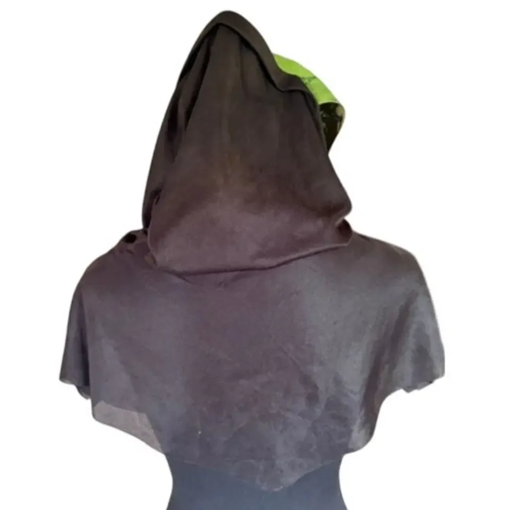 Paper Magic Group Green Monster Latex Halloween Mask Hooded Adult Costume 2002